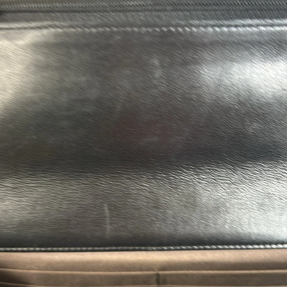 Chanel Black Quilted wallet on a chain(WOC)-black and silver - Picture 11 of 17